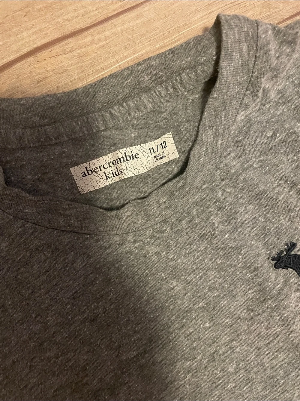 Abercrombie & Fitch Kid’s Crew Neck T-Shirt - Red, Gray, Brown